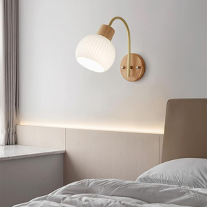 Vente directe d'usine <span class=keywords><strong>applique</strong></span> murale créative moderne <span class=keywords><strong>applique</strong></span> murale nordique chambre lampe de chevet en <span class=keywords><strong>bois</strong></span> Art créatif <span class=keywords><strong>applique</strong></span> murale en <span class=keywords><strong>verre</strong></span> - Product Image 4