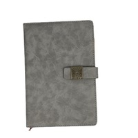 Vente directe d'usine, carnet de notes rétro A5/B5 avec fermeture magnétique, couleur unie, reliure en cuir, couverture rigide, 100 feuilles, coffret cadeau