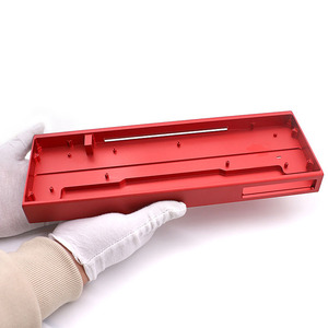 Coque de clavier en aluminium pur CNC intégrée, kit de boîtier de clavier en aluminium personnalisé, artisanat métallique de positionnement de clavier - Product Image 4