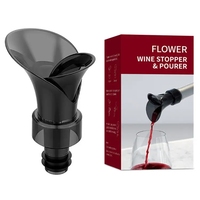 Hot SaleQuality Bouchons de conservation réutilisables 2 en 1 en forme de fleur et verseur d'aérateur de bouteille de vin