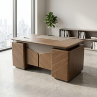 Bureau de direction au design moderne pour bureau de PDG, grand bureau de direction, ensemble de mobilier de bureau pour cadre supérieur, espace de travail administratif