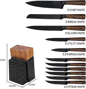 Wholesale Chef <b>Knife</b> Set <b>Knife</b> Set <b>Kitchen</b> Stainless Steel <b>Kitchen</b> <b>Knife</b> with Block <b>Kitchen</b> Items for the Home - Product Image 5