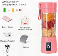 Draagbare USB Type-C blenderbeker, draagbare sapcentrifuge voor thuisgebruik, draagbare blender, mini-sapcentrifuge, blender
