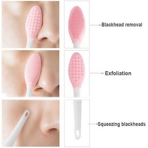 Brosse exfoliante pour les lèvres en silicone double face, applicateur doux pour un aspect des lèvres plus pulpeux, plus lisse et plus volumineux - Product Image 5