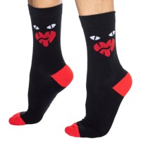 Lot de 3 Chaussettes Saint Valentin Coeur Amour Couple Chaussettes Unisex Coton Peigné Doux Crew Coffret Cadeau