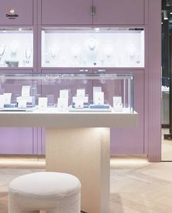 เฟอร์นิเจอร์ร้านขายเครื่องประดับแบบเป็นมิตรกับสิ่งแวดล้อมพร้อมไฟ LED ตู้โชว์ ชั้นวางสินค้า โซลูชั่นการออกแบบร้านค้าครบวงจร แหวน นาฬิกา - Product Image 2