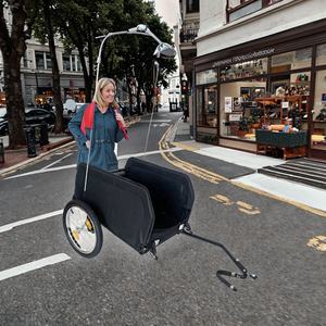 <span class=keywords><strong>Remorque</strong></span> utilitaire de camping pour vélo, chariot de transport de bagages en acier, grande capacité, OEM, pour le shopping et les outils - Product Image 2