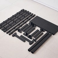 Nouveau design, montage facile, meubles intelligents peu encombrants, taille personnalisable, cadre de lit avec revêtement en poudre, capacité de charge de 300 kg, JULEI DJ-PK23 pour la maison