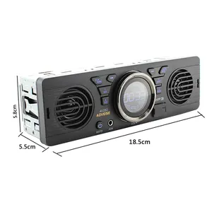 免提汽车MP3播放器立体声自动系统音频录像机BT 12V 1 Din FM Aux In接收器USB MP3 MMC WMA