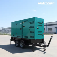 WELL POWER 150KW 188KVA Super Leiser Dieselgenerator mit Autostart Offener Rahmen 50Hz ATS Mobiler Typ