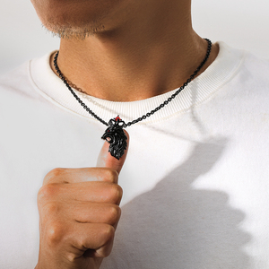 KRKC Hip Hop Unique Design สัตว์ <span class=keywords><strong>Charm</strong></span> สร้อยคอ18K 316L สแตนเลสสตีลสีขาว CZ เพชร <span class=keywords><strong>Crown</strong></span> Lion จี้ - Product Image 5