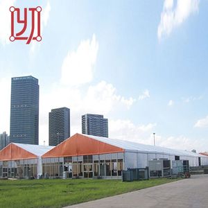 Structure en aluminium préfabriquée pour l'extérieur 20x50, tente de réception Pmarquee Arty pour mariage avec ventilation pour 300, 500, 1000 personnes - Product Image 2