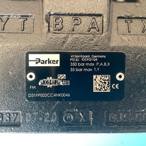 วาล์วควบคุมทิศทางแบบสัดส่วน Parker รุ่น D31FPE02CC4NK00 วาล์วไฮดรอลิกแบบเข็ม - Product Image 3