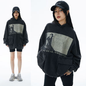 Sudaderas Lisas de Otoño, Tejido Grueso, Personalizadas con Estampado Gráfico DTG, de Poliéster/Algodón, para Fabricantes - Product Image 2