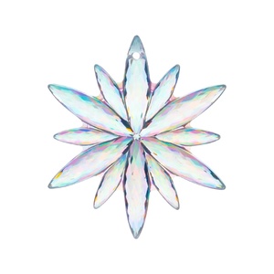 Weihnachts baum dekoration künstliche transparente klare schillernde Acryl Weihnachten Schneeflocke Ornamente