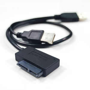 Cable <span class=keywords><strong>USB</strong></span> 2.0 a <span class=keywords><strong>SATA</strong></span> 6+7 de <span class=keywords><strong>13</strong></span> Pines, Cable <span class=keywords><strong>USB</strong></span> a <span class=keywords><strong>SATA</strong></span> Slimline para Disco Duro Externo de Portátil, HDD, Caddy, DVD - Product Image 1