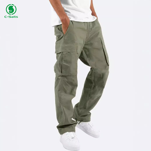 2025 नए पुरुषों के फैशन कैजुअल वर्कवियर पैंट हल्के मल्टी-पॉकेट कार्गो पैंट पुरुषों - Product Image 3