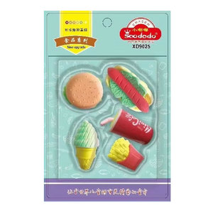 Soododo XDN0344 serie Fast Food Sushi Eraser per bambini matita cancelleria scuola - Product Image 3