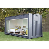 Casa Contenedor Modular Desmontable de 20 pies de Bajo Costo con Paneles Sándwich, Instalación Rápida, para Oficina, Hogar, Hotel, Escuela, Hospital, Centro Comercial, Uso en Exteriores