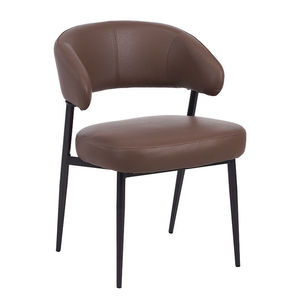 Modern Leather Dining Chair With <b>Backrest</b> For Dining Room Adult Use - Product Image 5