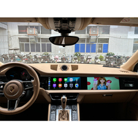Monitor Mobil Layar Ganda untuk Setir Kiri, Dudukan Dashboard, GPS CarPlay Navigasi Autoradio untuk Macan 2014-2017