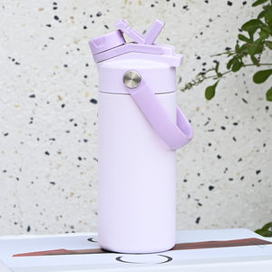 Botella de Agua Infantil Aislada de 14oz, Colorida, de Acero Inoxidable, con Doble Tapa, para la Escuela, Personalizable - Product Image 1