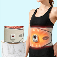 CE-Zertifizierter Fitness-Massagegürtel, Heiz-Vibrations-Bauchmassagegerät für Erholung nach dem Training & Taillenstraffung, Tragbar