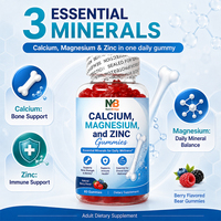 Bulk aankoop MOQ laag, sample order, hoge dosering calcium magnesium zink gummies slaap kwaliteit