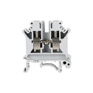 UK-2.5B 딘 레일 와이어 터미널 블록 500V <span class=keywords><strong>32A</strong></span> 2.5 스퀘어 mm 범용 커넥터 황동 안전 접지 터미널 블록 전원 - Product Image 4