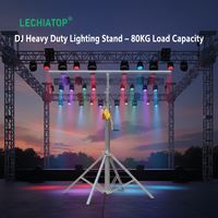 Support de lumière DJ, capacité de charge 80 kg, support de treillis portable, système de support d'éclairage événementiel auto-verrouillant et sécurisé