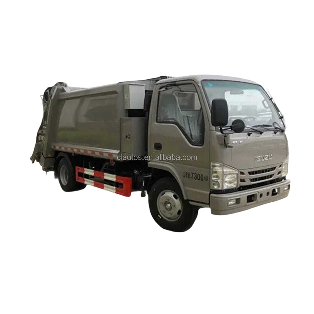 Japan Isuzu 7000kg Garbage Truck Compactor 6000-10000L 4X2 Garbage Compactor Truck for Waste and Recycling Disposal