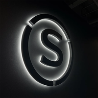 Décoration murale 3D lumineuse pour entreprise, enseigne en lettres 3D pour intérieur et extérieur, logo personnalisé, lettres rétroéclairées, enseigne personnalisée illuminée