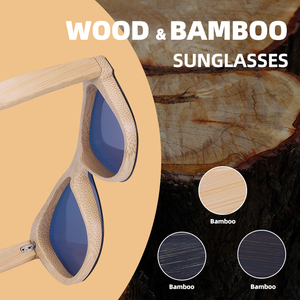 Gafas de Sol de Madera de Bambú con Espejo Polarizado Personalizadas, Gran Venta 2023, Tendencia Unisex - Product Image 2