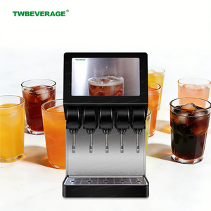 TWBEVERAGE Nouvelle machine à soda post-mix 3-10 saveurs avec écran publicitaire pour les restaurants rapide et les centres commerciaux - Product Image 2