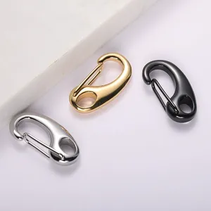 wholesale factory directly black gold silver 16/19/21/26/32mm stainless steel Metal Snap Hook swivel large lobster clasp