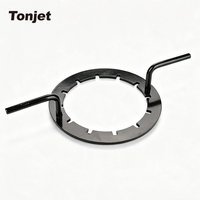 Anneau de verrouillage pour couvercle de réservoir IBC 150 mm et 225 mm, en acier robuste noir, pour utilisation en stockage de 1000 L
