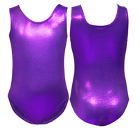 Justaucorps de gymnastique simple en tissu brillant, justaucorps pour filles, vêtements de danse, justaucorps de performance