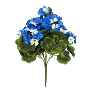 Fleurs artificielles de géranium en gros, résistantes aux UV pour l'extérieur, plantes de jardin, décorations d'intérieur - Product Image 3