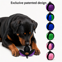 Balle de reniflement pour chien, jouet distributeur de friandises, puzzle à 3 pétales en forme de lotus, pour l'entraînement K9 et la distribution lente de nourriture, balle de récompense