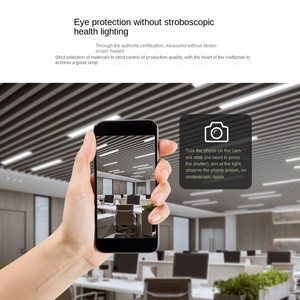 Plafond rectangulaire en aluminium éclairage LED bureau vers le bas éclairage moderne simple bureau entreprise lustre - Product Image 6