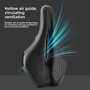 Selle de vélo April, accessoires de vélo souples, siège avant creux et respirant, housse de coussin de vélo - Product Image 3