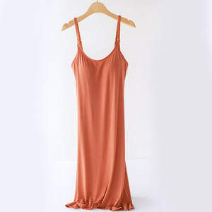 <strong>Maternity</strong> Loose-fitting Nursing Halter <strong>Dress</strong> with Built-in Bra Pads <strong>for</strong> Pregnant Women During Pregnancy Period. Sleep <strong>Dress</strong> - Product Image 6