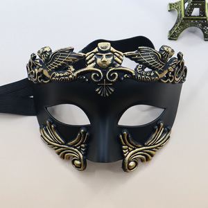 Masque de <span class=keywords><strong>mascarade</strong></span> pour couple - Masque romain grec pour homme et masque vénitien en métal pour femme pour bal masqué, Mardi Gras, Halloween - Product Image 3