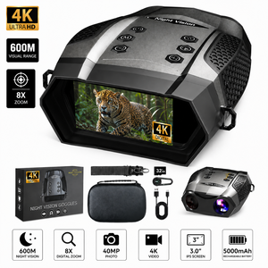 Binoculares Digitales Z555 Pro con Zoom de 600m, Visión Nocturna, Aumento de 5X y 6 Teclas Retroiluminadas para Regalos, Miras y Accesorios - Product Image 1