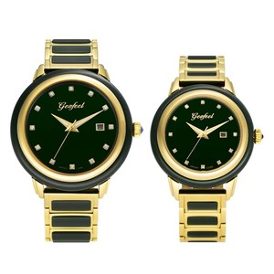 Envío Directo, Relojes Automáticos para Pareja, Jadeíta Natural, Marcadores de Diamantes, Visualización de Fecha, Manecillas Luminosas, Reloj de Pulsera Elegante - Product Image 3