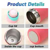 Bouteille d'eau isotherme en acier inoxydable 550 ml 700 ml avec couvercle assorti, personnalisation du logo possible, pour le sport et la consommation quotidienne