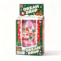 Mainan Squishy Transparan Bentuk Tetesan Air Mata Natal, Santa/Snowman/Gingerbread Man, Penghilang Stres untuk Usia 8-13 Tahun