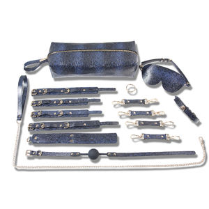 Üreticinin Seksi SM Çift Seks Oyuncağı Yılan Derisi Rahat Üst Düzey Bağlama Seti Yetişkin Çift Seks Oyuncağı - Product Image 2