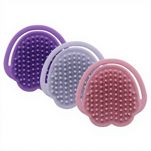 New Design Factory Price Durable Soft Silicone Stocked Cat Dog <b>Pet</b> Grooming Hair Removal Soothing Massage Shampoo Bath <b>Brush</b> - Product Image 1