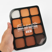 Palette de poudre de contour pour le visage OEM, palette de contour haute pigmentation, marque privée